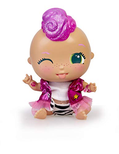 The Bellies - Punky-Pink! Bellie rockero,le encanta la música. Muñeca interactivo para niñas y niños a partir de 3 años(Famosa 700016273)