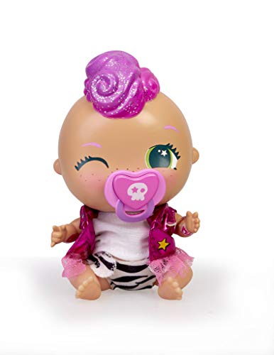 The Bellies - Punky-Pink! Bellie rockero,le encanta la música. Muñeca interactivo para niñas y niños a partir de 3 años(Famosa 700016273)