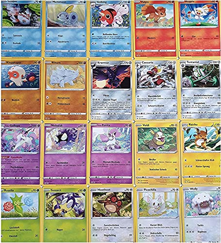 20 tarjetas de Pokémon diferentes + 1 paquete aleatorio de cartas Pokémon – Tarjetas originales alemanas