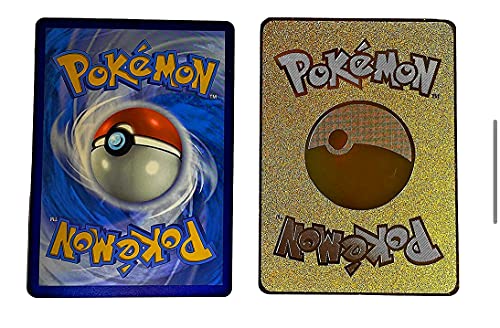 3 tarjetas de Pokémon raras coleccionables de metal dorado (3 Charizard VMAX)