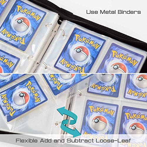 Álbum de Cartas Coleccionables, Álbum Colección Tarjetas de Pokémon, Album de Cartas compatible con Pokémon/YuGiOh/GX EX/Magic MTG/ACNH/Ninjago Carte