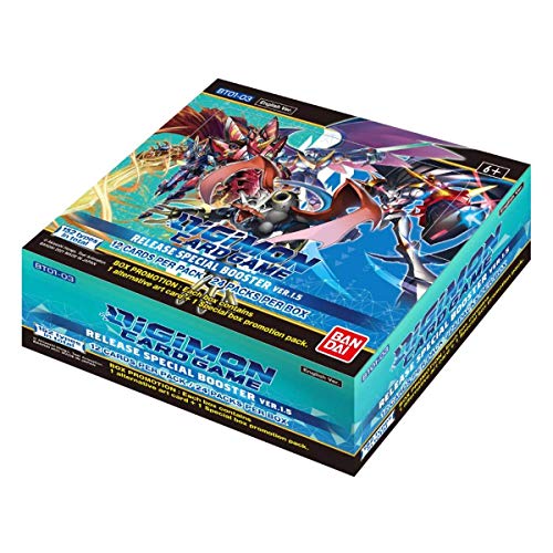 Bandai - Digimon English TCG V1.5 Core Booster Box - 24 Paquetes - Juego de Cartas de Trading