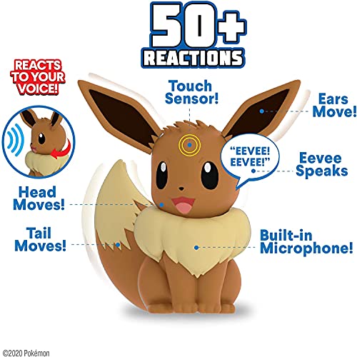 Bandai – Pokémon – Figura electrónica interactiva con sensores táctiles Habla y Movimiento – WT98136