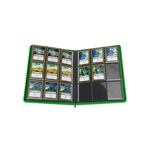 GAMEGEN!C- Zip-Up Album 18-Pocket Green, Color Verde (GGS31004ML)