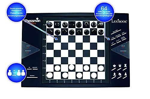 Lexibook - Ajedrez electrónico y luminoso con teclado sensitivo,