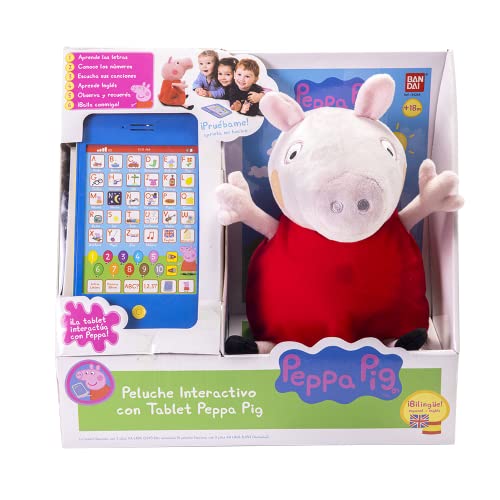 PEPPA PIG- Peluche Interactivo con Tablet Peppa Pig (voz en castellano)