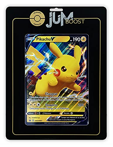 Pikachu V SWSH061 Jumbo - Jumboost X Epée et Bouclier 4.5 Destinées Radieuses - Carta Gigante