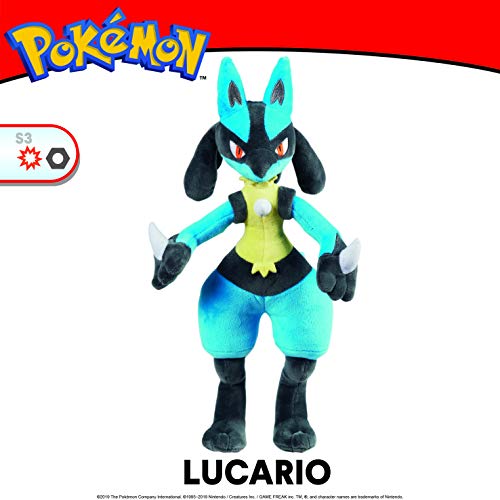 Pokemon 97735 peluche Lucario de 12 pulgadas, sin color , color/modelo surtido