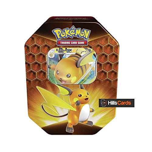 Pokemon Hidden Fates Raichu GX Collectors Tin | Inc Booster Packs & Promo Card