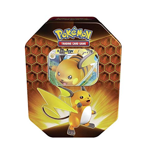 Pokemon Hidden Fates Raichu GX Collectors Tin | Inc Booster Packs & Promo Card