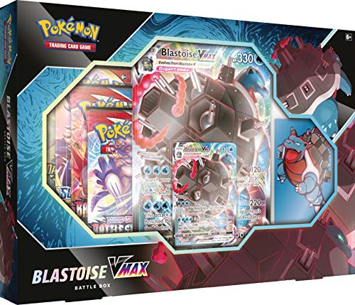 Pokemon Juego de cartas coleccionables Blastoise VMAX Battle Box Collection