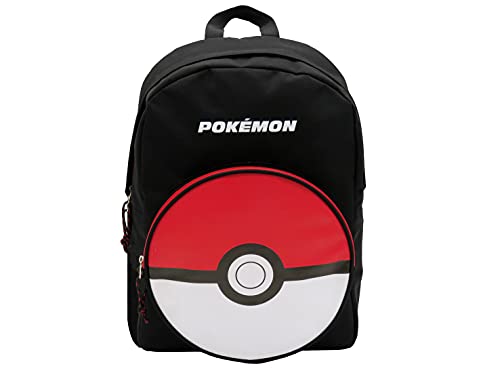 Pokémon, Mochila Juvenil Pokeball Producto Oficial Pokémon Adaptable a Trolley de Color Negro (CyP Brands)