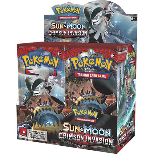 Pokemon Sun and Moon Crimson Pantalla de refuerzo de invasión, Juego de cartas, pack de 36, multicolor, 60 x 80 cm (POK81249)