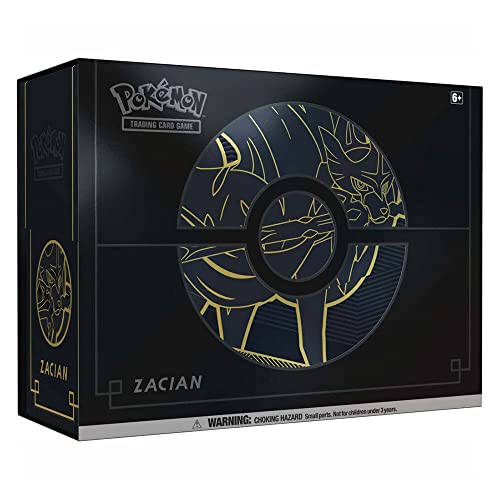 Pokemon TCG: Sword & Shield Elite Trainer Box Plus Zacian/Zamazenta (una al Azar), Colores Variados POK82743