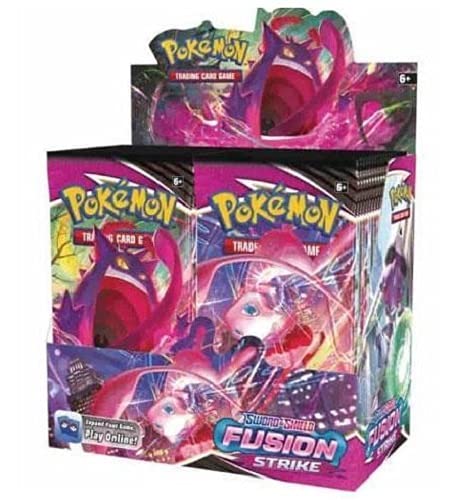 Pokémon TCG: Sword & Shield Fusion Strike Paquete de 36 cajas de refuerzo selladas de fábrica