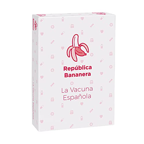 República Bananera - La Vacuna Española | Juego Cartas para Fiestas | Juegos de Mesa en Español | Risas con Amigos, Diversión Asegurada | De 3 a 69 Jugadores | 150 Cartas