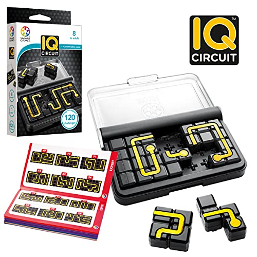 Smart Games IQ Circuit, Rompecabezas niños, Puzzle Educativo, Regalos Originales, Juegos de Viaje, Juguetes niño, Productos para Personas Mayores, Multicolor (SG457)