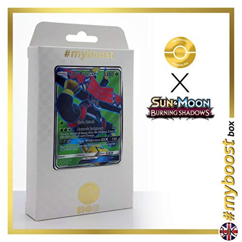 Tapu Bulu-GX (Tokotoro-GX) 130/147 Full Art - #myboost X Sun & Moon 3 Burning Shadows - Coffret de 10 Cartes Pokémon Aglaises