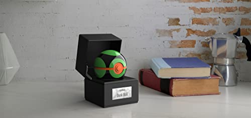 The Wand Company Dusk Ball - Réplica auténtica, electrónica, Hecha a presión con Bola y Vitrina con Licencia Oficial de Pokemon