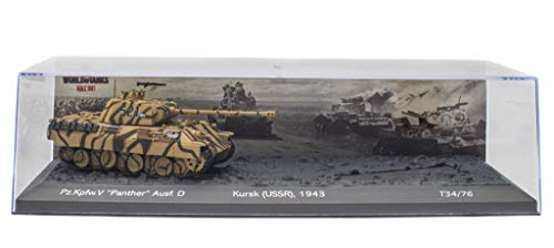 - Lote de 4 Tanques Militares 1:72 World of Tanks: Panther + T3476 + Sherman + Tigre (OT1 + 2 + 3 + 4)