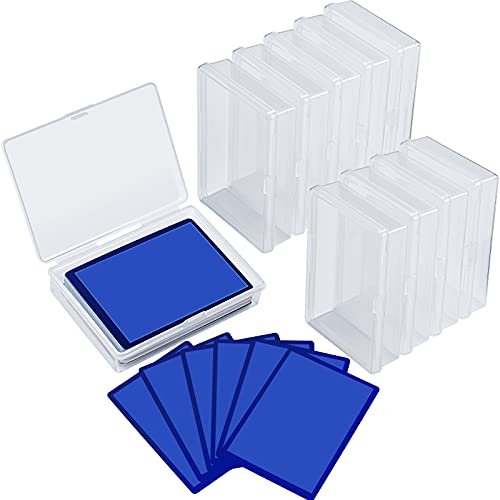 10 Cajas de Cartas de Juego Estuche para Tarjetas Coleccionables Organizador Transparente de Almacenaje de Tarjetas de 3,8 x 2,7 x 0,8 Pulgadas Caja Vacía Plástica para Tarjetas de Juego