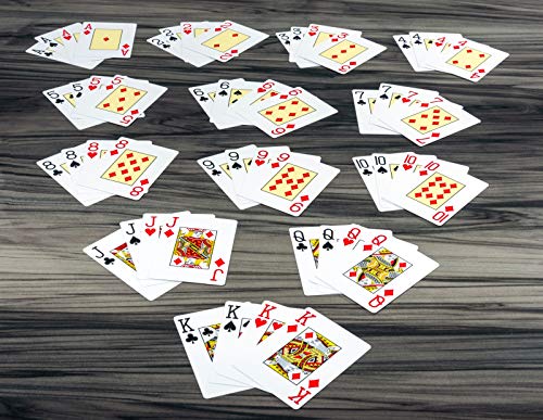 2 Barajas de Cartas de Póker Texas Holdem Profesionales 100% de Plástico de Poker Night Pro (1 x Rojo/1 x Azul) | 54 Unidades por Baraja, Incluyendo 2 Comodines | Índice Jumbo | Calidad Super Casino
