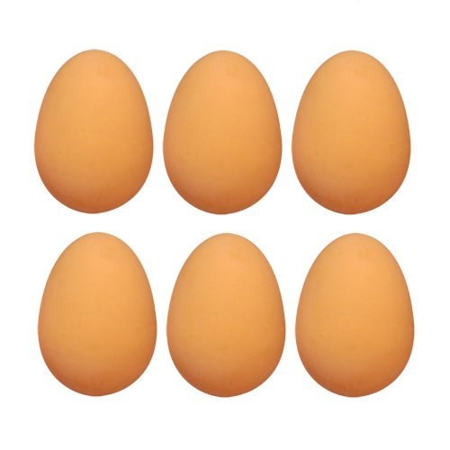6 pelotas de goma para huevos saltarines y huevos falsos