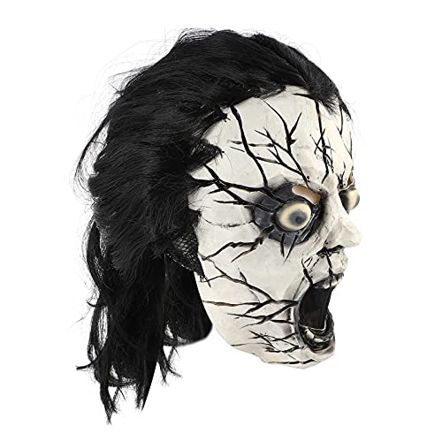 ABOOFAN Máscaras de Miedo de Halloween Máscaras de Terror de Fantasma Máscaras de Látex Escalofriantes Máscaras Divertidas Fiesta de Halloween Cosplay Disfraz Accesorios de Truco