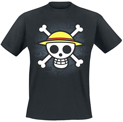 ABYstyle ABYTEX040 - Disfraz de hombre (adulto) (talla M) - Camiseta One Piece Calavera con mapa negra m