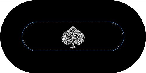 Alfombra de Poker Typo Spade – Oval 180 x 90 cm. 0 ml. Fabricación francesa