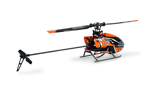 Amewi 25312 AFX4 - Helicóptero teledirigido, 4 Canales, 6 G, RTF: Listo para Volar, 2,4 GHz, Color Negro y Naranja