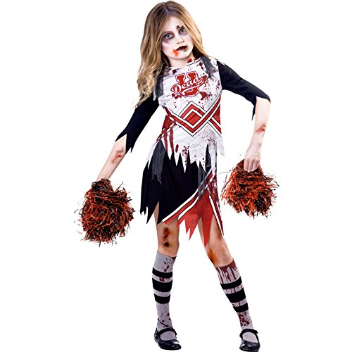 amscan 9902690 Disfraz de animadora zombi para niños (edad 5-6 años)