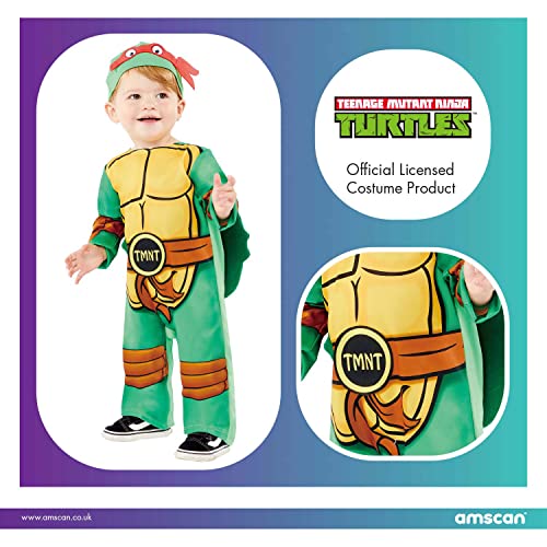 amscan 9909134 TMNT - Disfraz de bebé para niños (2 a 3 años), multicolor