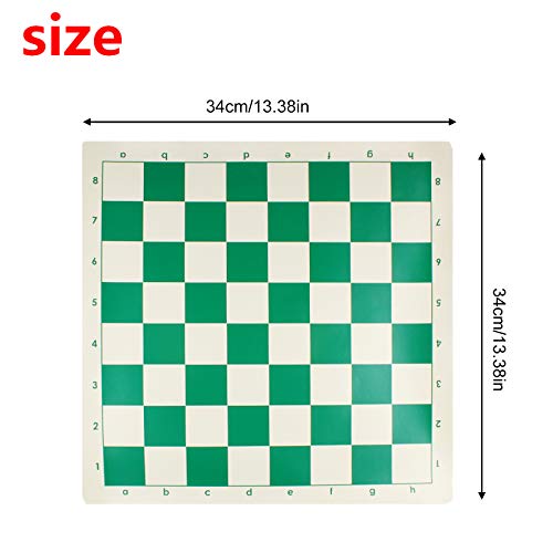 Andux Juego de ajedrez Enrollable con Bolso y Piezas de ajedrez de 32 Piezas XQTZ-02 (30x30cm)
