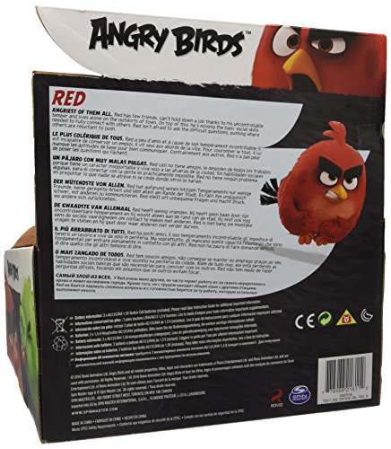 Angry Birds – Peluche Que Habla, Color Rojo