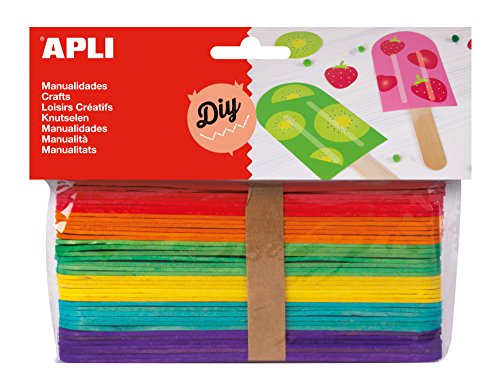 APLI - Bolsa palo polo colores surtidos 150x18mm, 40 uds