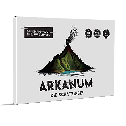 Arkanum La isla del tesoro – Juego Escape Room para adultos, amigos y familias, juego de mesa para 1 – 6 personas