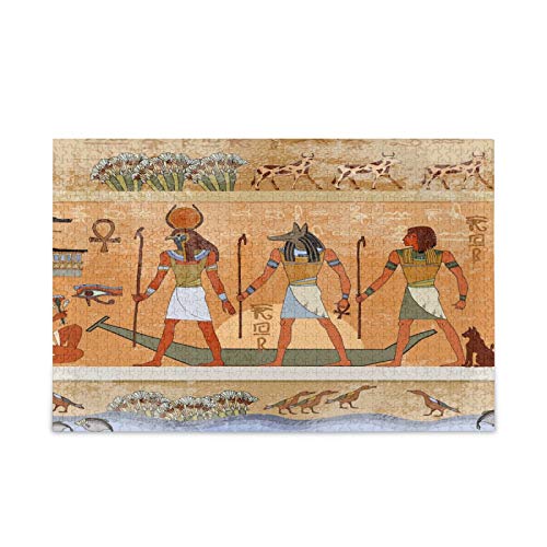 Arte Antiguo Egipto Viviendo Puzzle 500 Piezas para Adultos Juego de Rompecabezas Relajarse para Infantiles Adolescentes Niñas Rompecabezas Hogar
