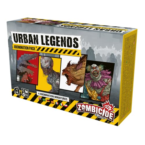 Asmodee | CMON | Zombicide 2ª edición – Urban Legends | ampliación | Juego de Expertos | Dungeon Crawler | 1 – 6 Jugadores | A Partir de 14 años | 60 Minutos de Tiempo de Juego | Alemán