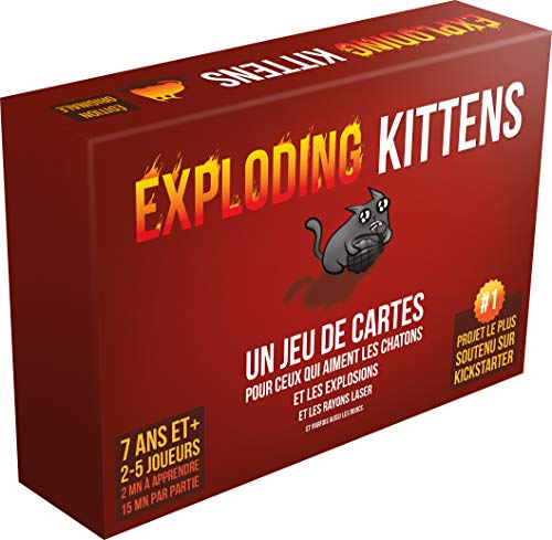 Asmodee Exploding Kittens, EKEK01FR, Jeu de Cartes