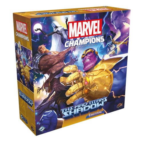 Asmodee Marvel Champions: El Juego de Cartas The Mad Titan's Shadow, expansión de campañas, Juego de Cartas, construcción de Barajas, en alemán