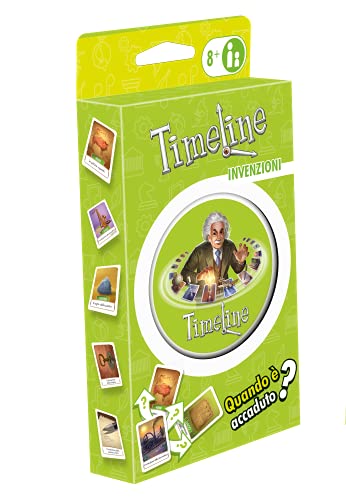 Asmodee - Timeline Invenzioni Eco Blister, Juego de Cartas, Educativo, Formato de Bolsillo, edición en Italiano, 8303