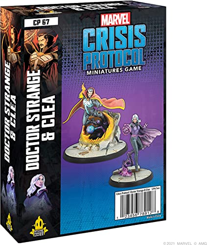 Atomic Mass Games Marvel Crisis Procol - Crisis Protocol Doctor Strange Clea EN - Juego de Miniaturas en Inglés