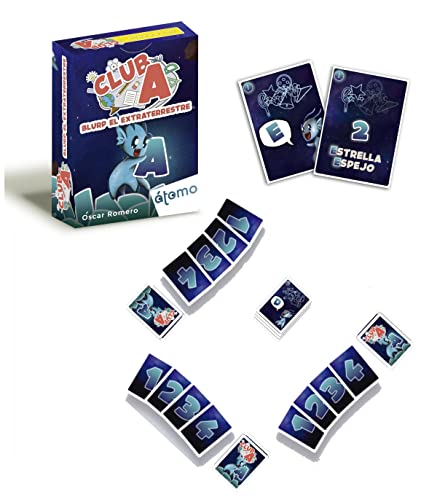 Atomo Games- Blurp el Extraterrestre Club A Juego de Cartas, Multicolor (XAG-29444)