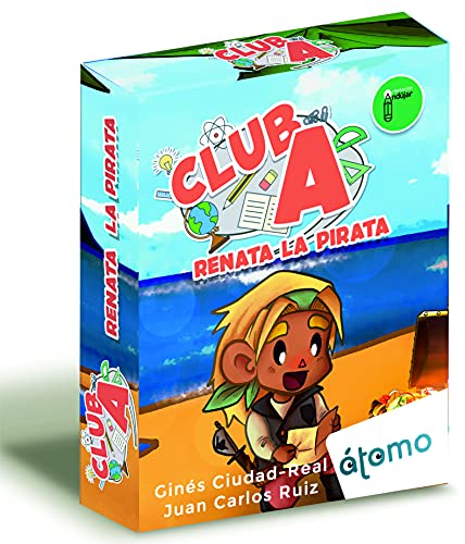 Atomo Games- Renata la Pirata Club A Juego de Cartas, Multicolor (XAG-29376)