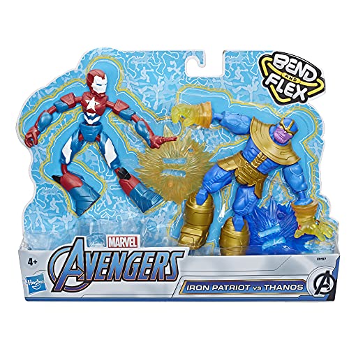 Avengers Bend and Flex Figura Dualpack, Color (Hasbro E91975L0)