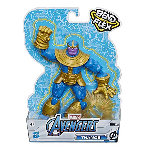 Avengers Bend and Flex Figura Thanos 15 Cm (Hasbro E83445X0) , Color/Modelo Surtido