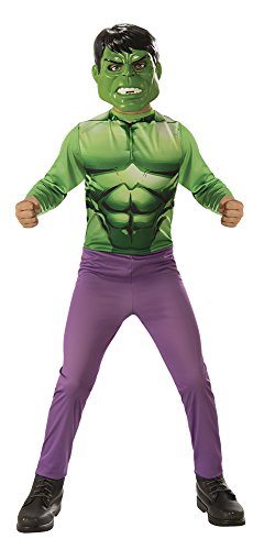 Avengers - Disfraz de Hulk para niño, infantil talla 5-7 (Rubie'S 640922-M)