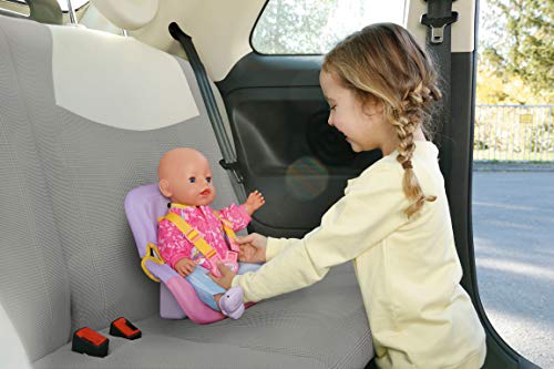 BABY born Sillita Auto para Muñecas de 43 cm - Con Cinturones de Seguridad, Para Manos Pequeñas, Promueve la Empatía y Las Habilidades Sociales, Para Niños a Partir de 3 Años