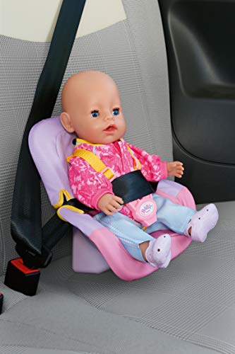 BABY born Sillita Auto para Muñecas de 43 cm - Con Cinturones de Seguridad, Para Manos Pequeñas, Promueve la Empatía y Las Habilidades Sociales, Para Niños a Partir de 3 Años